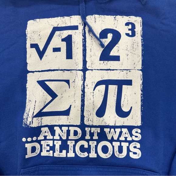 “I 8 Sum Pi and it was delicious” Math Joke Hoodie - Picture 3 of 5